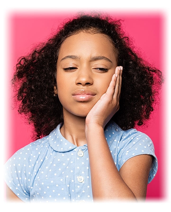 young patient with tooth pain